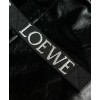 Loewe Fold Shopper Bag in Black Paper Calfskin