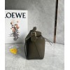 Loewe Puzzle Small Bag In Dark Green Classic Calfskin