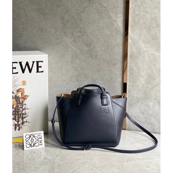 Loewe Hammock Nugget Bag In Navy Blue Calfskin Loewe Hammock Nugget Bag In Navy Blue Calfskin