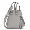 Loewe Compact Hammock Bag in Pearl Grey Grained Calfskin