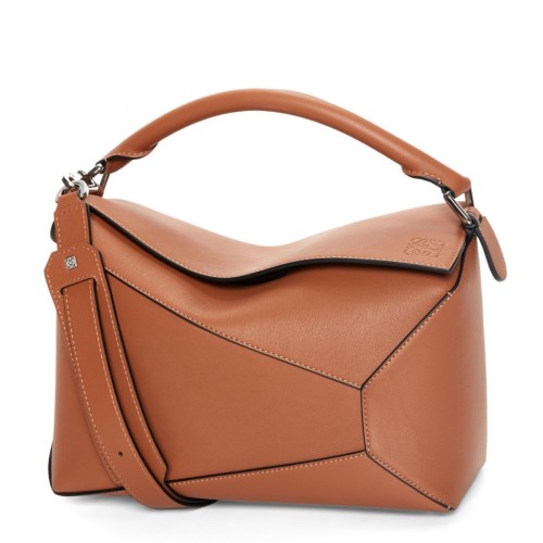 Loewe Puzzle Medium Bag In Brown Classic Calfskin Loewe Puzzle Medium Bag In Brown Classic Calfskin