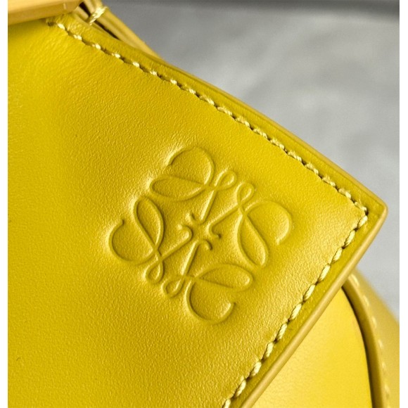 Loewe Puzzle Edge Small Bag In Yellow Satin Calfskin Loewe Puzzle Edge Small Bag In Yellow Satin Calfskin