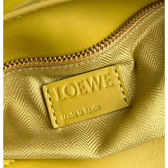 Loewe Puzzle Edge Small Bag In Yellow Satin Calfskin Loewe Puzzle Edge Small Bag In Yellow Satin Calfskin
