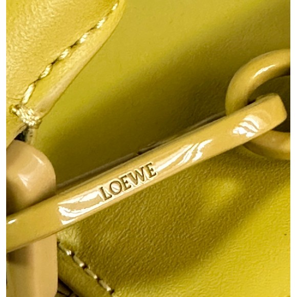 Loewe Puzzle Edge Small Bag In Yellow Satin Calfskin Loewe Puzzle Edge Small Bag In Yellow Satin Calfskin