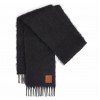 Loewe Scarf in Black Mohair and Wool