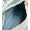 Loewe Puzzle Small Bag In Aquamarine Satin Calfskin