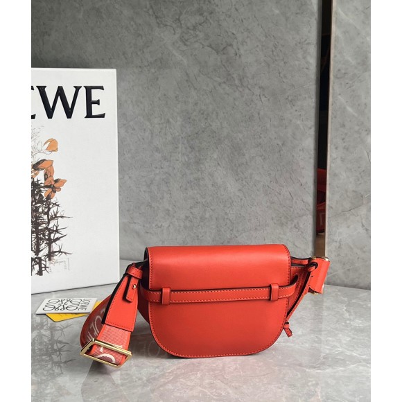 Loewe Gate Dual Mini Bag in Sunrise Orange Calfskin Loewe Gate Dual Mini Bag in Sunrise Orange Calfskin