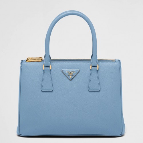Prada Galleria Medium Bag In Celeste Saffiano Leather Prada Galleria Medium Bag In Celeste Saffiano Leather
