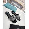 Prada Women's Satin Slides With Crystals