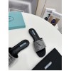 Prada Women's Satin Slides With Crystals
