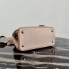 Prada Galleria Mini Bag In Beige Saffiano Leather