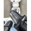 Prada Slides In Black Soft Padded Nappa Leather