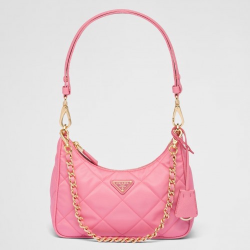 Prada Re-Edition 1995 Chaine Mini Bag in Pink Re-Nylon Prada Re-Edition 1995 Chaine Mini Bag in Pink Re-Nylon