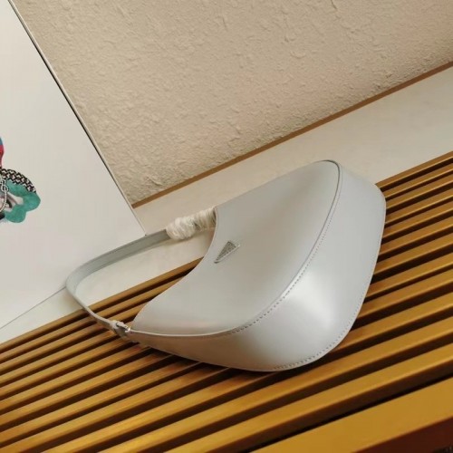 Prada Cleo Small Bag In Blue Brushed Leather Prada Cleo Small Bag In Blue Brushed Leather