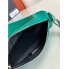 Prada Triangle Shoulder Bag In Green Saffiano Leather