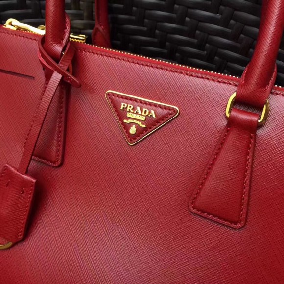 Prada Galleria Medium Bag In Red Saffiano Leather Prada Galleria Medium Bag In Red Saffiano Leather