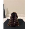 Saint Laurent LouLou Small Chain Bag In Burgundy Quilted Calfskin