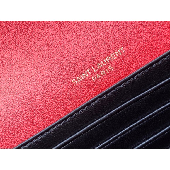 Saint Laurent Kate Belt Bag In Red Calfskin Saint Laurent Kate Belt Bag In Red Calfskin
