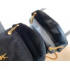 Saint Laurent Kate Medium Reversible Bag In Black Suede and Leather