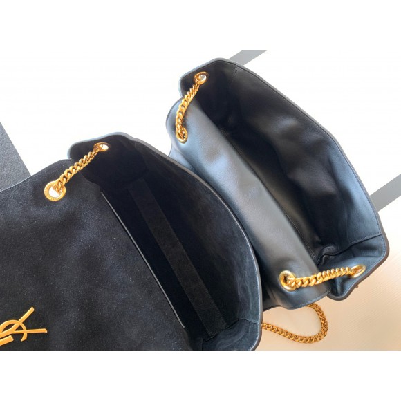 Saint Laurent Kate Medium Reversible Bag In Black Suede and Leather Saint Laurent Kate Medium Reversible Bag In Black Suede and Leather