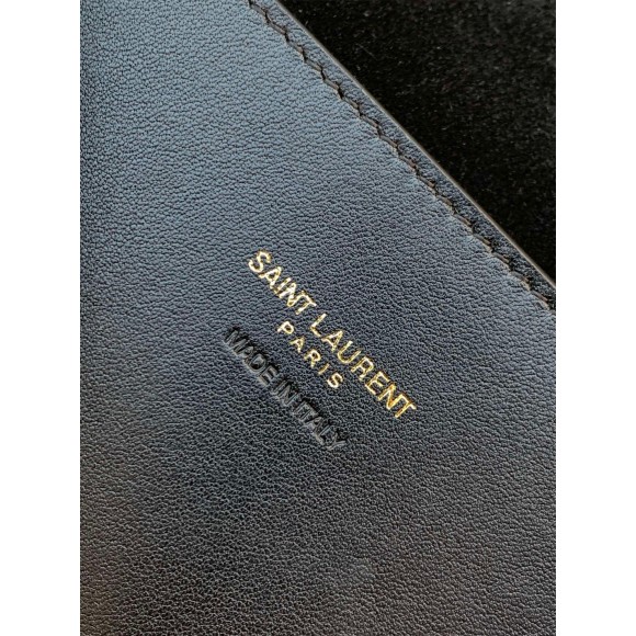 Saint Laurent Kate Medium Reversible Bag In Black Suede and Leather Saint Laurent Kate Medium Reversible Bag In Black Suede and Leather