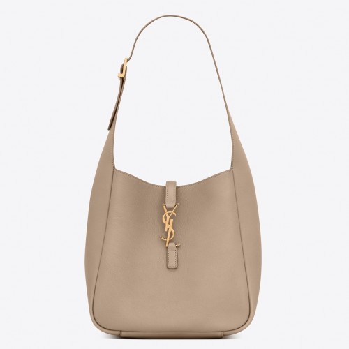 Saint Laurent Le 5 À 7 Soft Small Shoulder Bag in Beige Leather Saint Laurent Le 5 À 7 Soft Small Shoulder Bag in Beige Leather