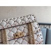 Valentino Rockstud Spike Small Bag In White Nappa Lambskin