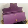 Valentino Loco Large Shoulder Bag In Purple Calfskin