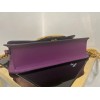 Valentino Loco Large Shoulder Bag In Purple Calfskin