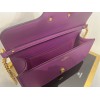 Valentino Loco Large Shoulder Bag In Purple Calfskin