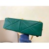 Valentino Roman Stud Large Chain Bag In Green Nappa Leather