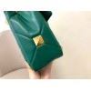 Valentino Roman Stud Large Chain Bag In Green Nappa Leather