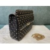 Valentino Rockstud Spike Large Bag In Black Nappa Lambskin