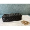Valentino Rockstud Spike Large Bag In Black Nappa Lambskin