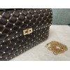 Valentino Rockstud Spike Large Bag In Black Nappa Lambskin