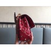Valentino Rockstud Spike Small Bag In Red Nappa Lambskin