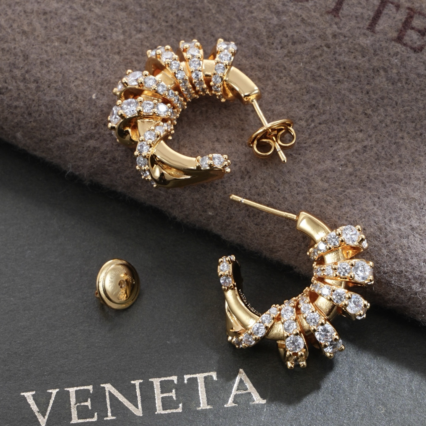 Bottega-Veneta-Twist-Hoop-Earrings-Crystals