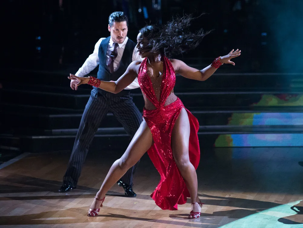 Valentin Chmerkovskiy and Normani Kordei.