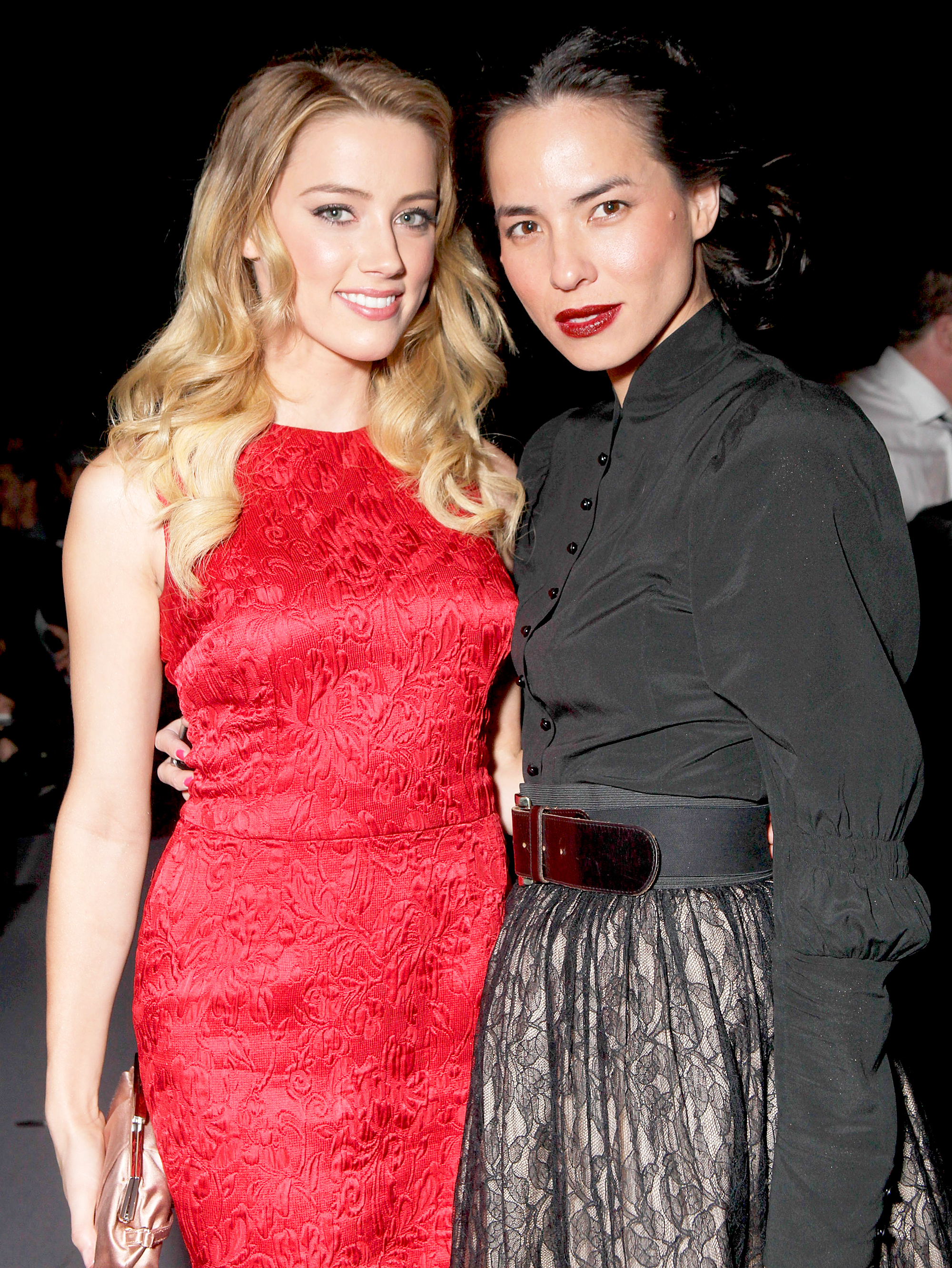 Amber Heard and Tasya Van Ree