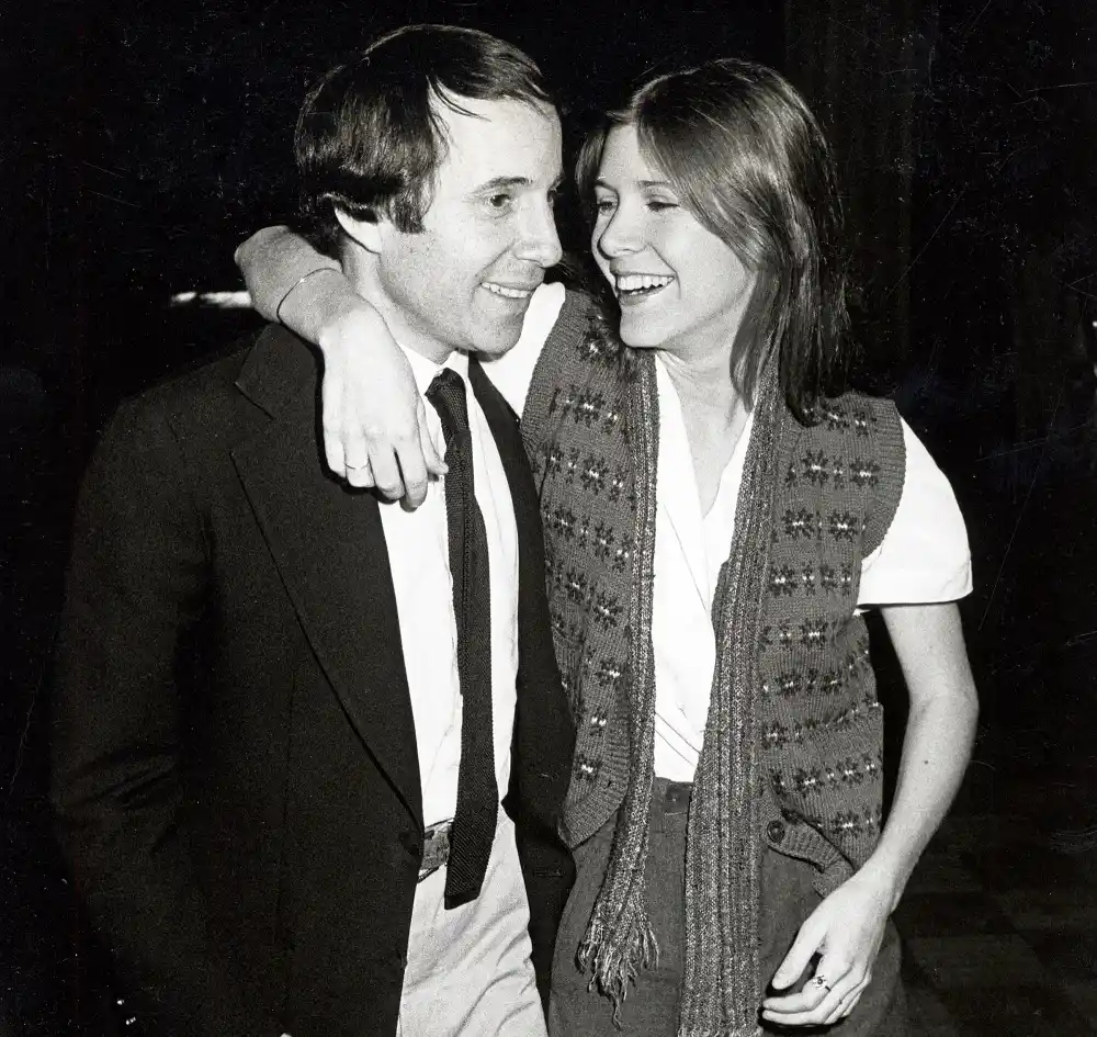 Paul Simon and Carrie Fisher