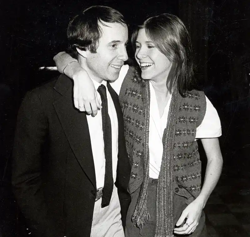 Paul Simon and Carrie Fisher