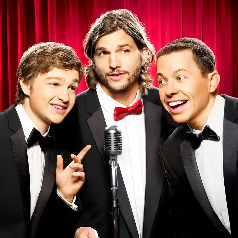 Angus T. Jones, Ashton Kutcher and Jon Cryer
