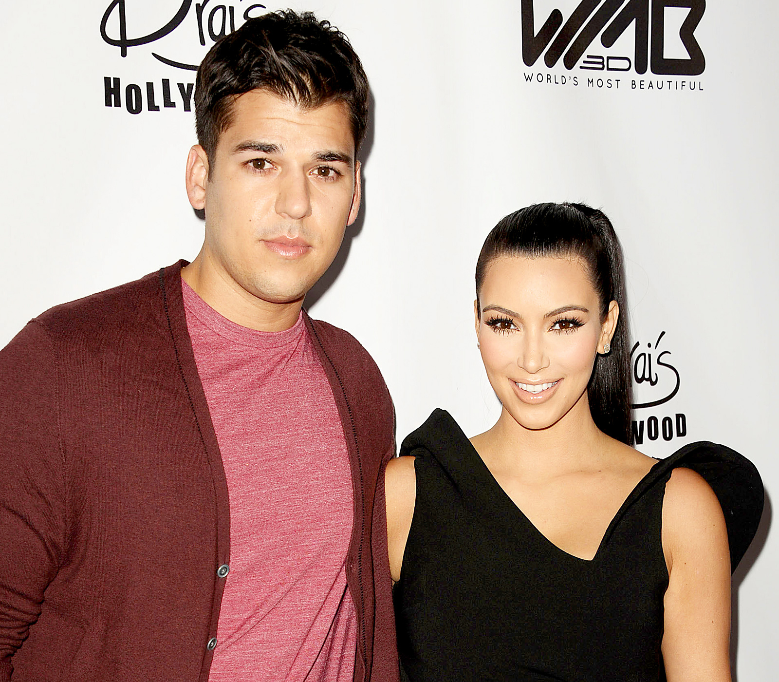 Rob Kardashian and Kim Kardashian