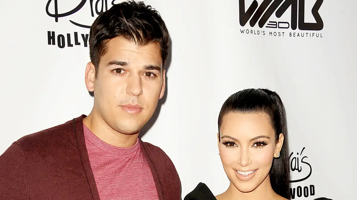 Rob Kardashian and Kim Kardashian