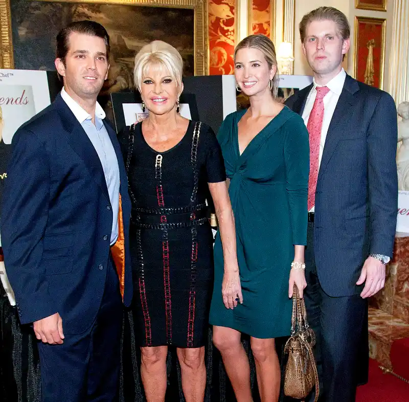 Donald Trump Jr., Ivana Trump, Ivanka Trump and Eric Trump