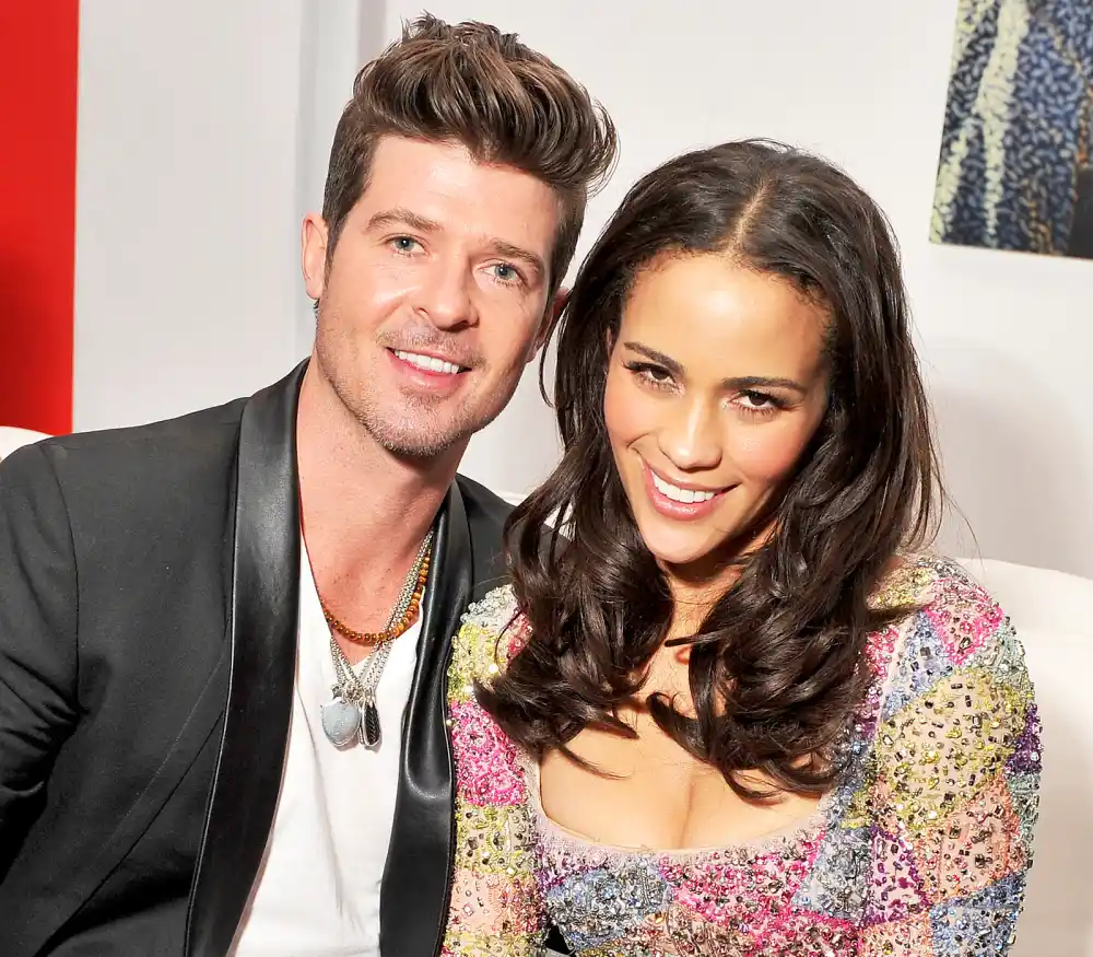 Robin Thicke and Paula Patton