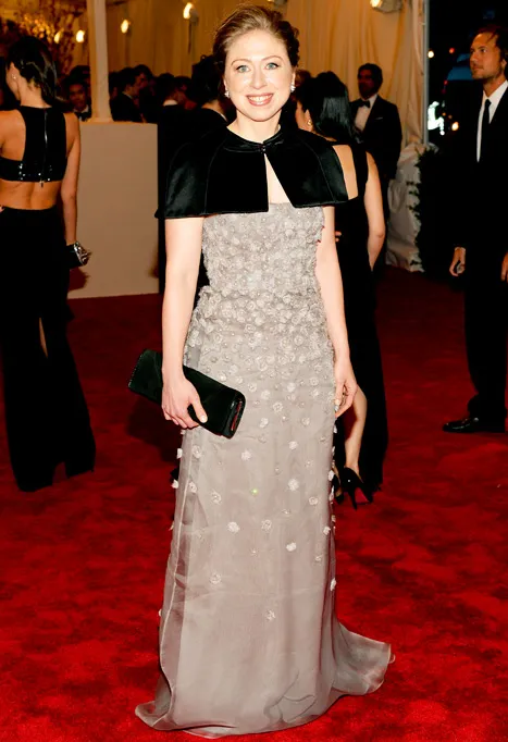 Chelsea Clinton debuts a new color at the Met Gala