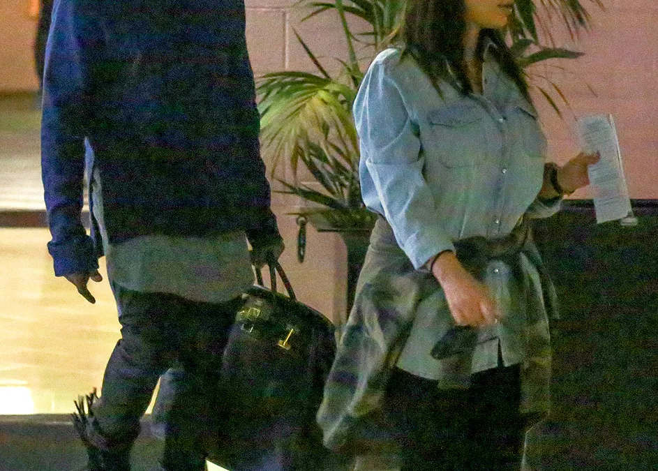 Kim Kardashian, Kanye West and baby North step out