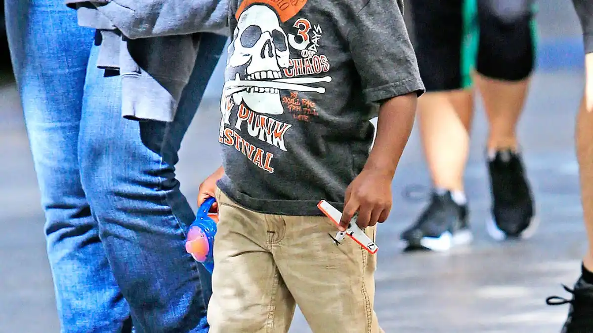 Louis Bullock with a new haircut in New York on September 30, 2013