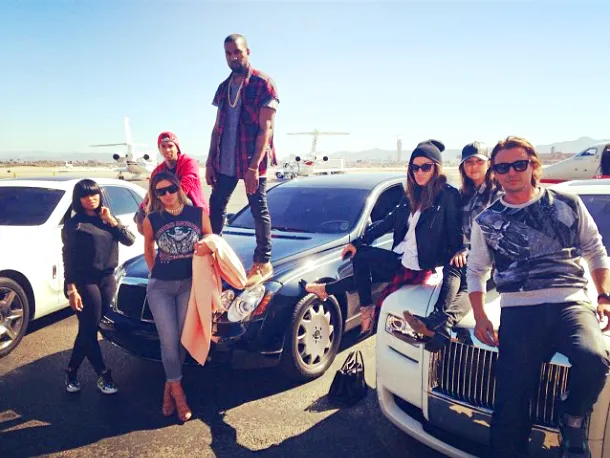 Kim Kardashian and Kanye West